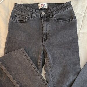 Acne Dark Gray Skinny Jeans